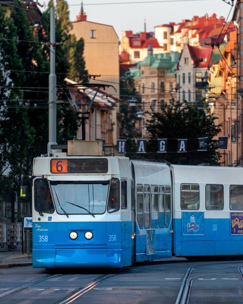 Bild på spårvagn i Göteborg