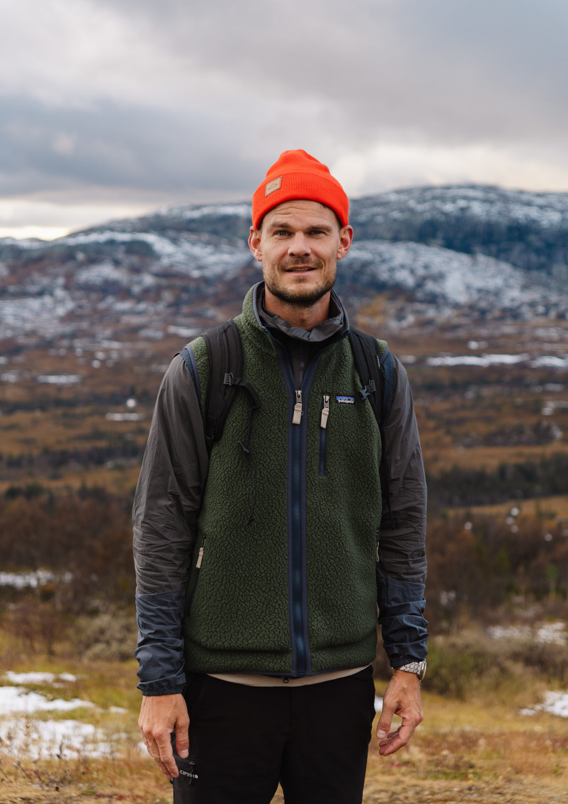 VD på Visionite Åre Christian Olsson står på fjället